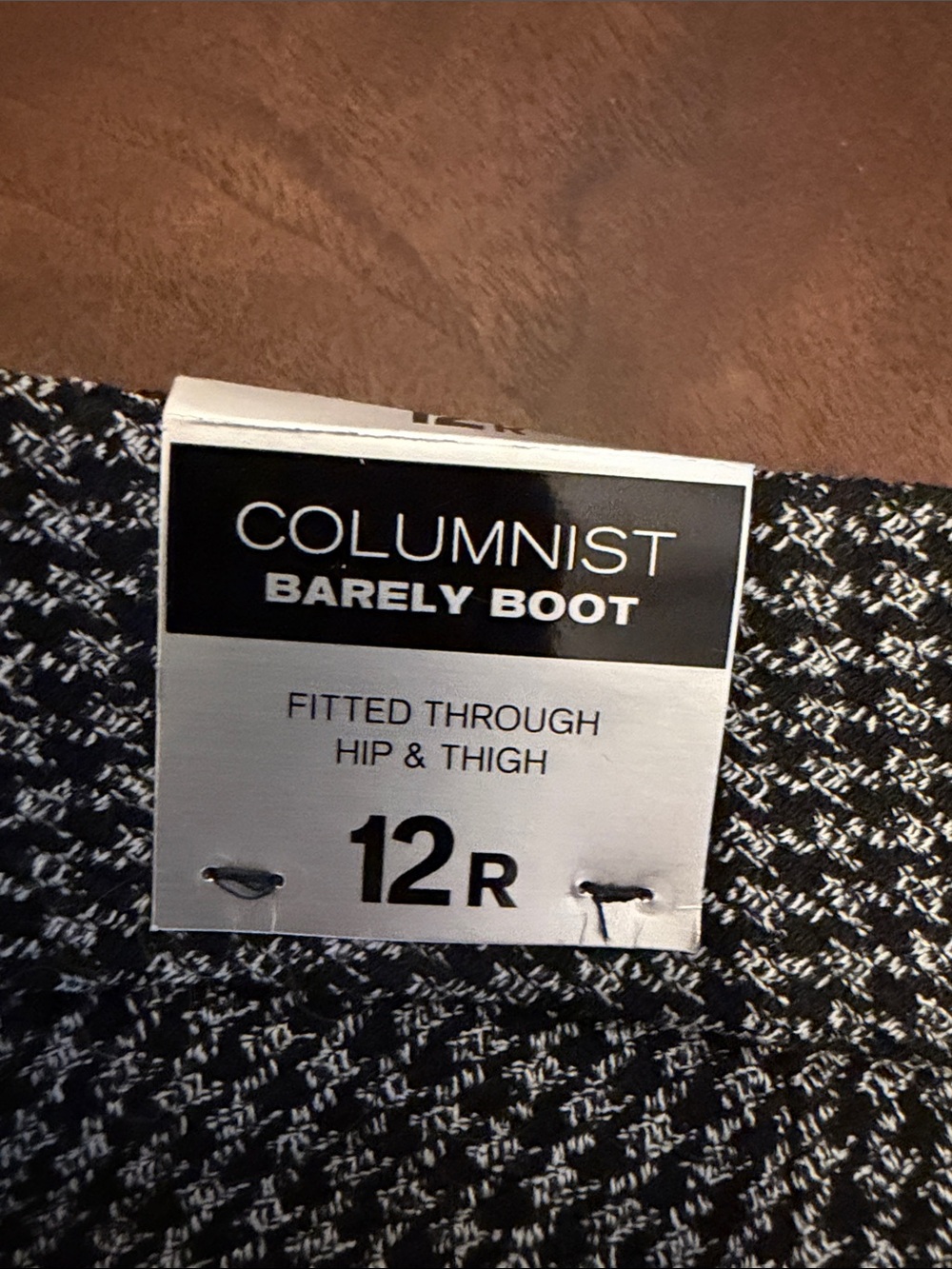 Women’s Black & White Houndstooth Dress Pants - Picture 7 of 7